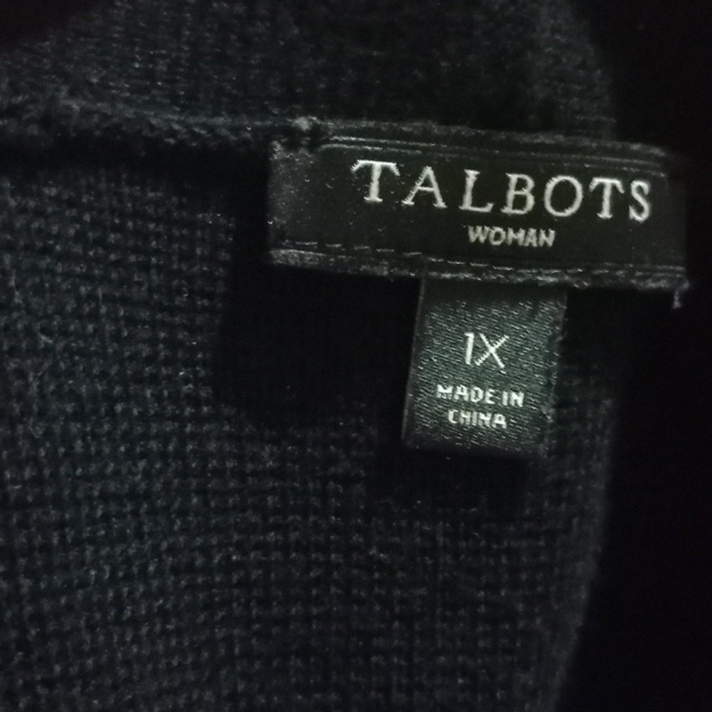 Talbots Men's Black Cardigan Sweater Classic Addition For Travel Or Business - Picture 3 of 4